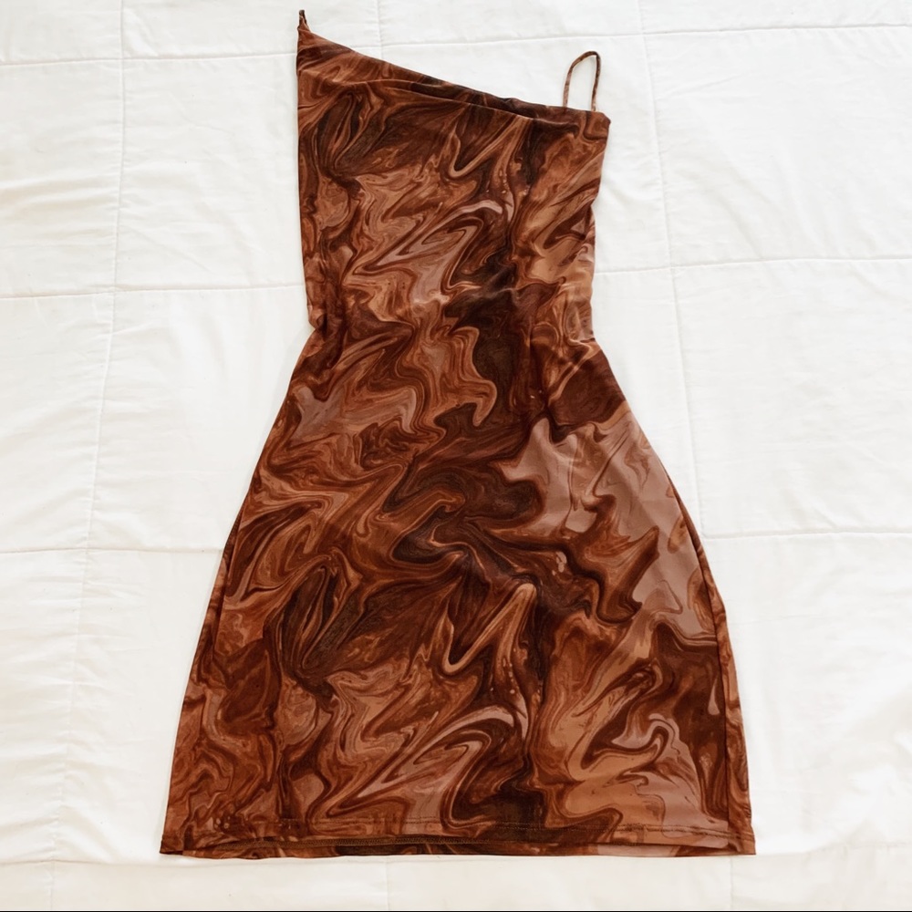 Urban Outfitters asymmetrical cowl neck dress